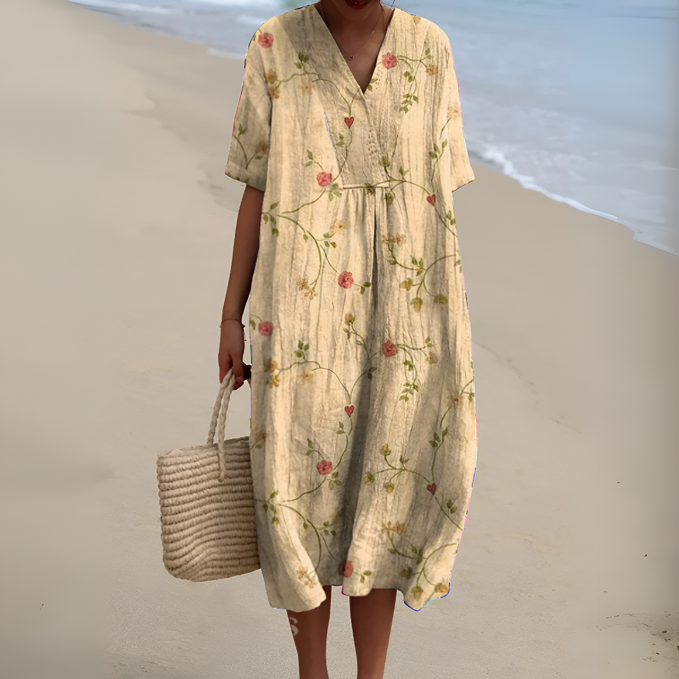 Nicole⢠| Summer Dress with Flowers