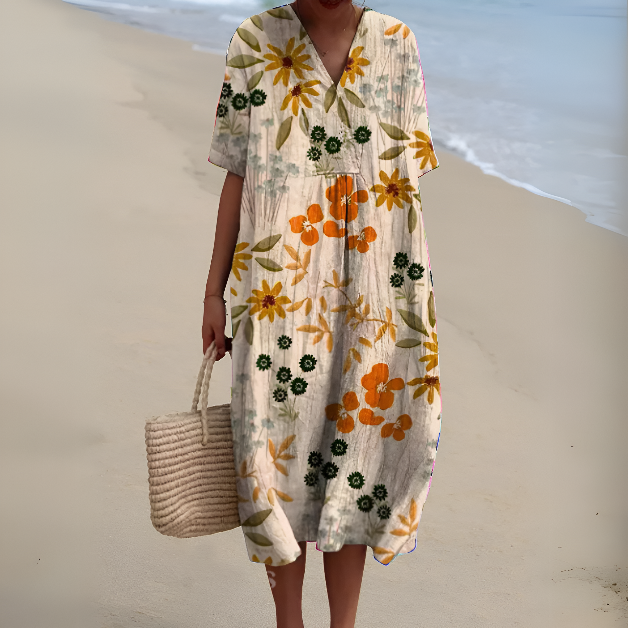 Nicole⢠| Summer Dress with Flowers
