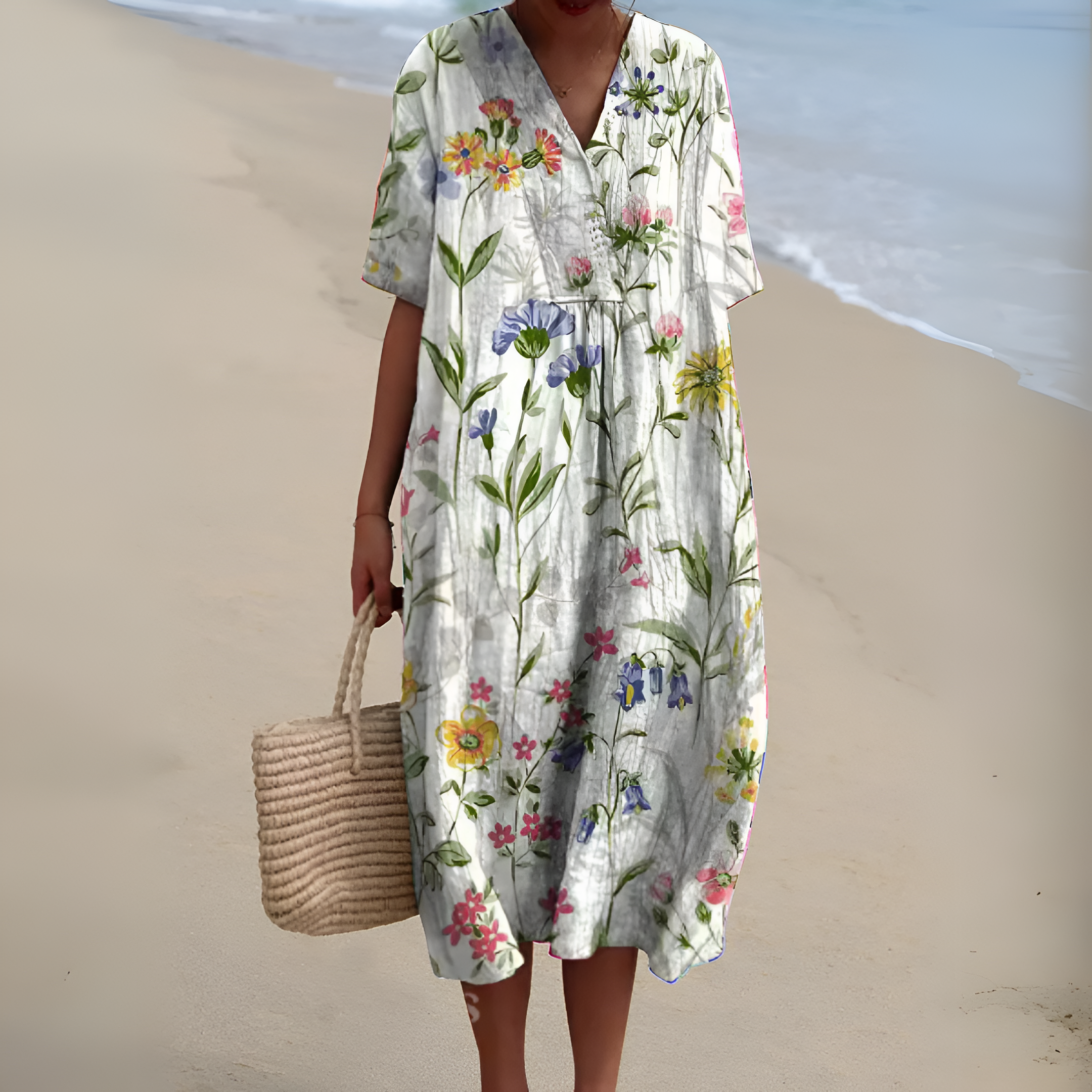Nicole⢠| Summer Dress with Flowers