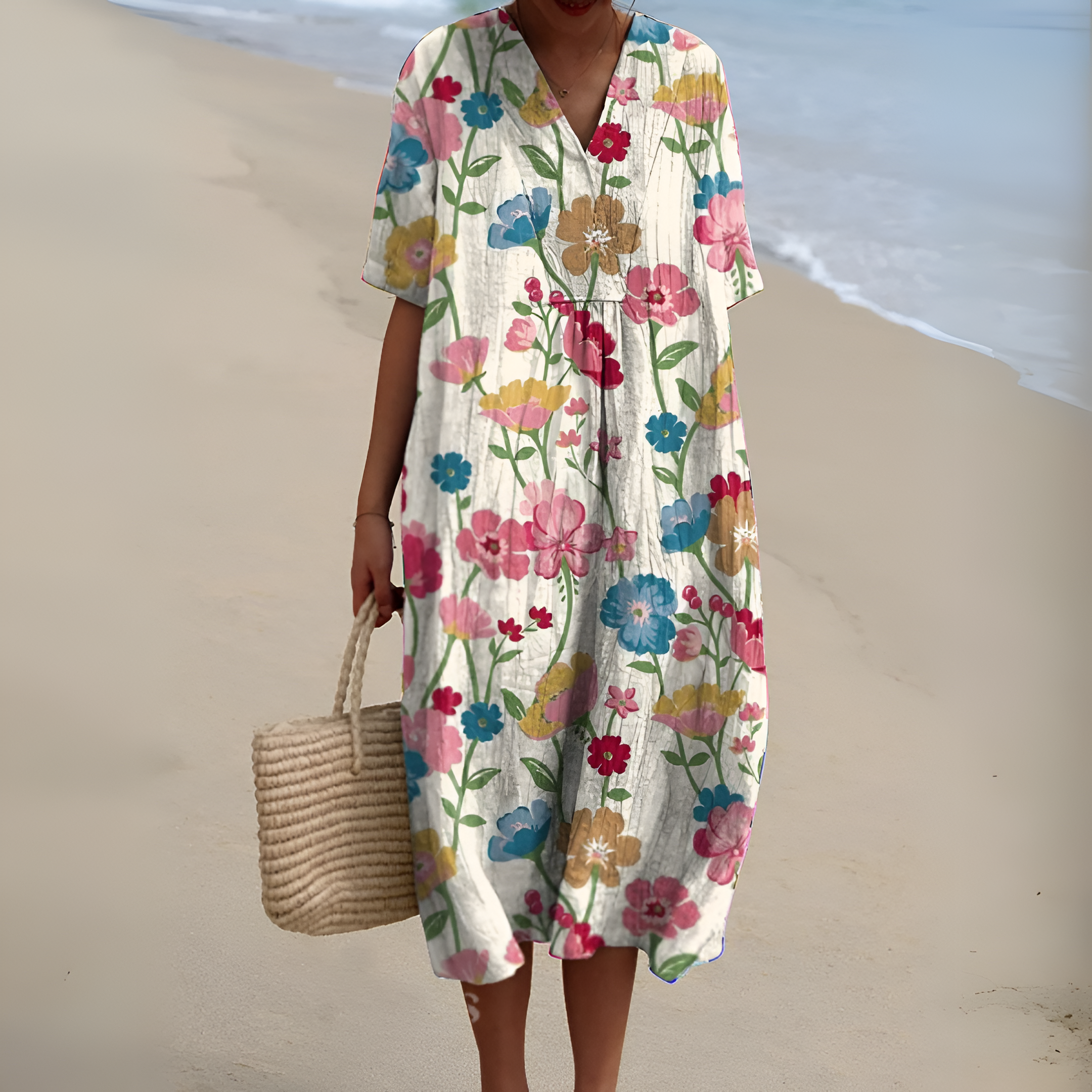 Nicole⢠| Summer Dress with Flowers