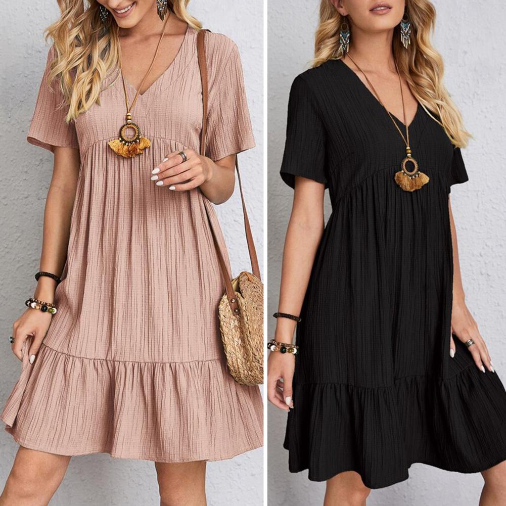 Spring Dress with Belly Coverage