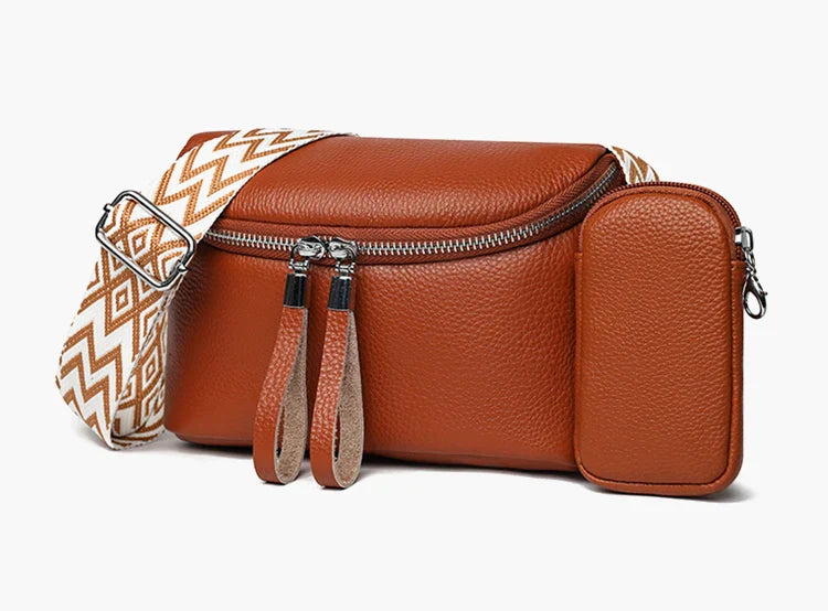 Nina | Finished Leather Shoulder Bag