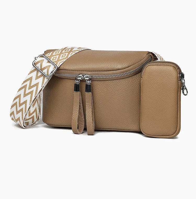 Nina | Finished Leather Shoulder Bag