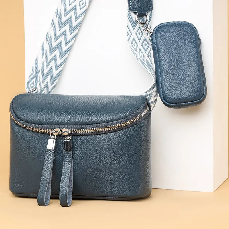 Nina | Finished Leather Shoulder Bag