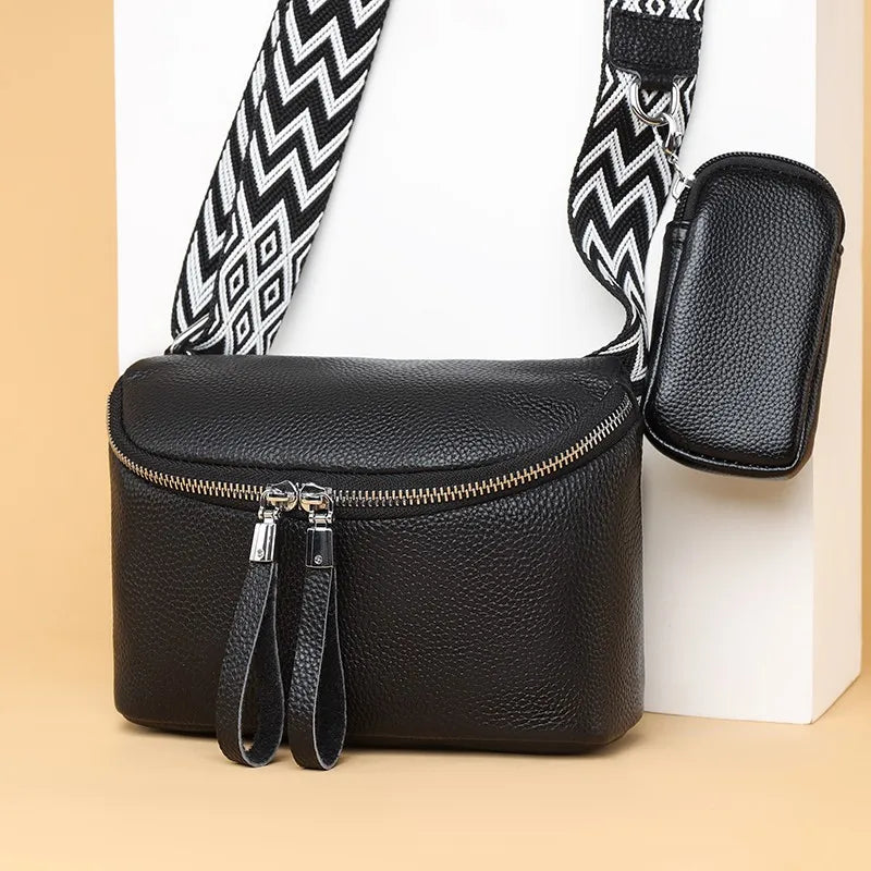 Nina | Finished Leather Shoulder Bag