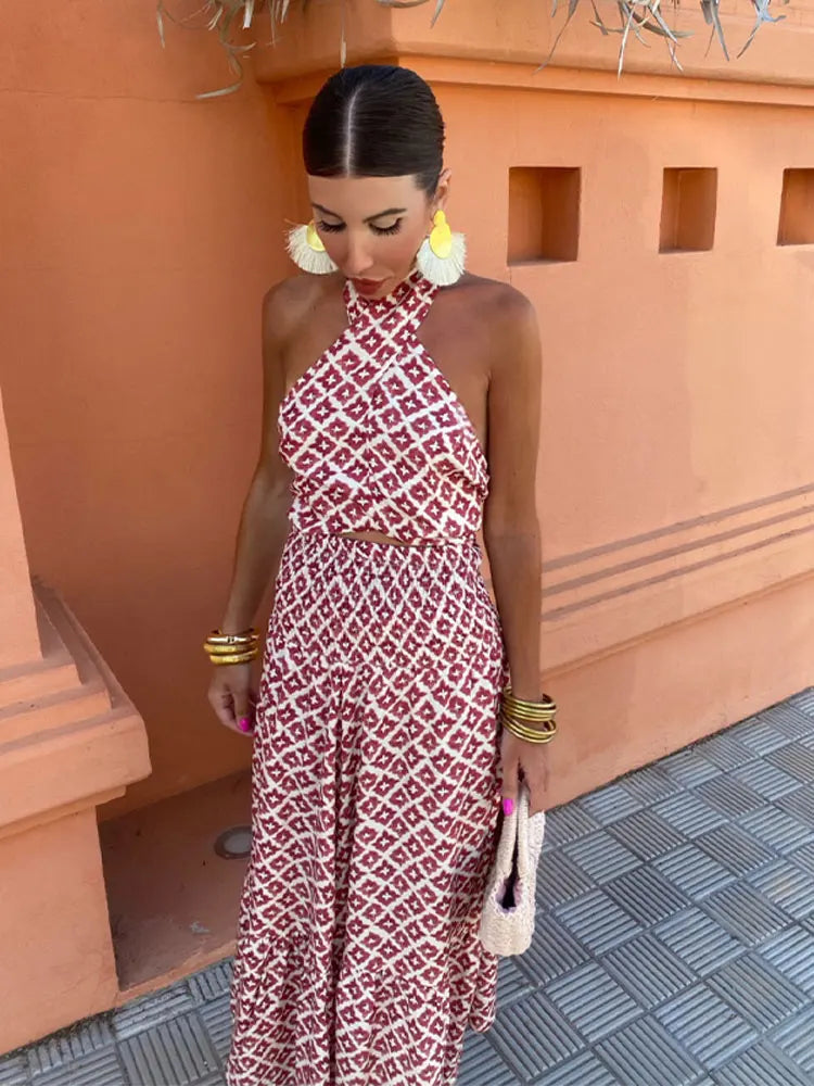 Mickay - Elegant Midi Dress with Cut-Out Shoulders