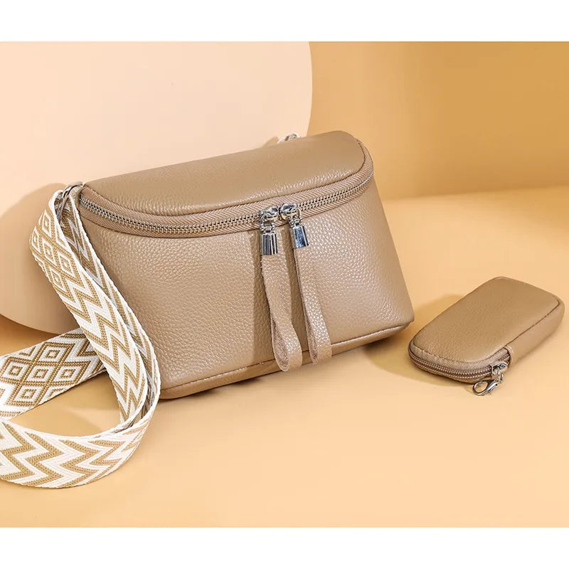 Nina | Finished Leather Shoulder Bag