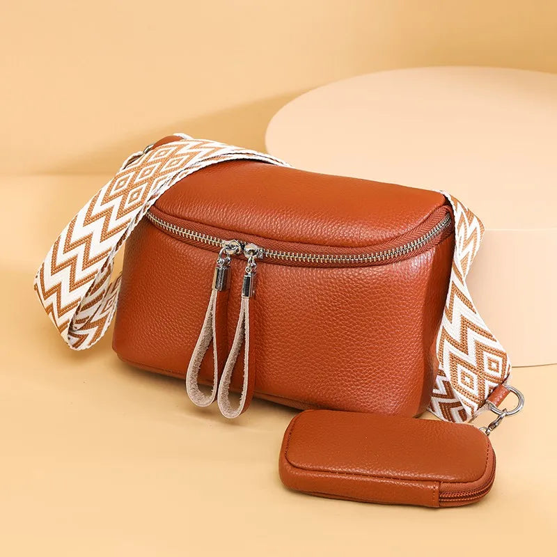 Nina | Finished Leather Shoulder Bag