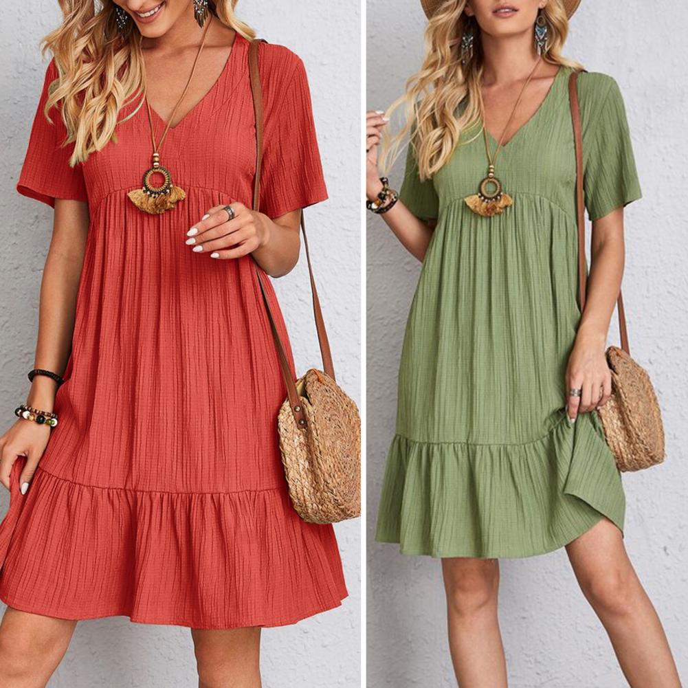 Spring Dress with Belly Coverage