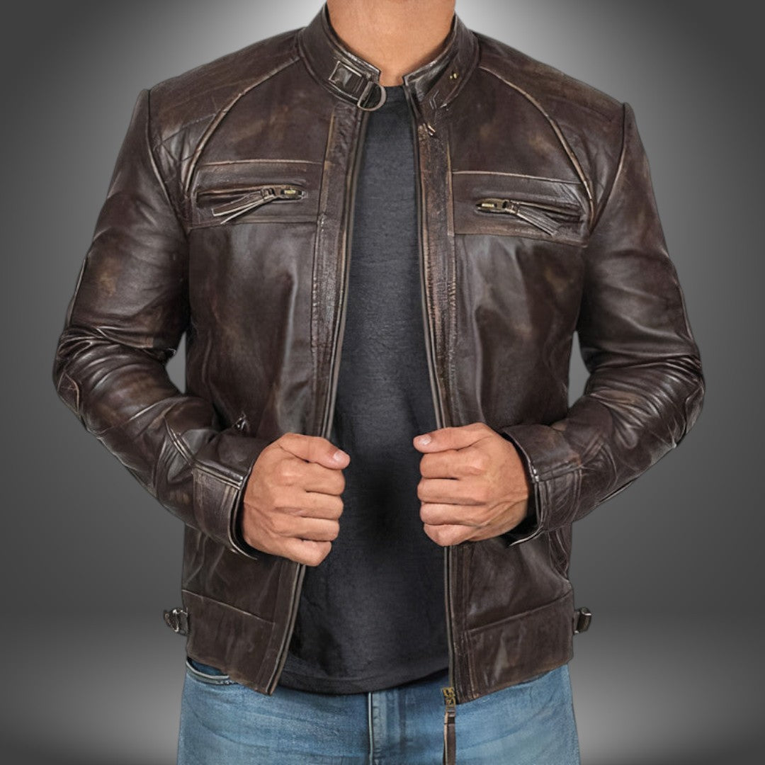 David | Men's Handcrafted Leather Jacket