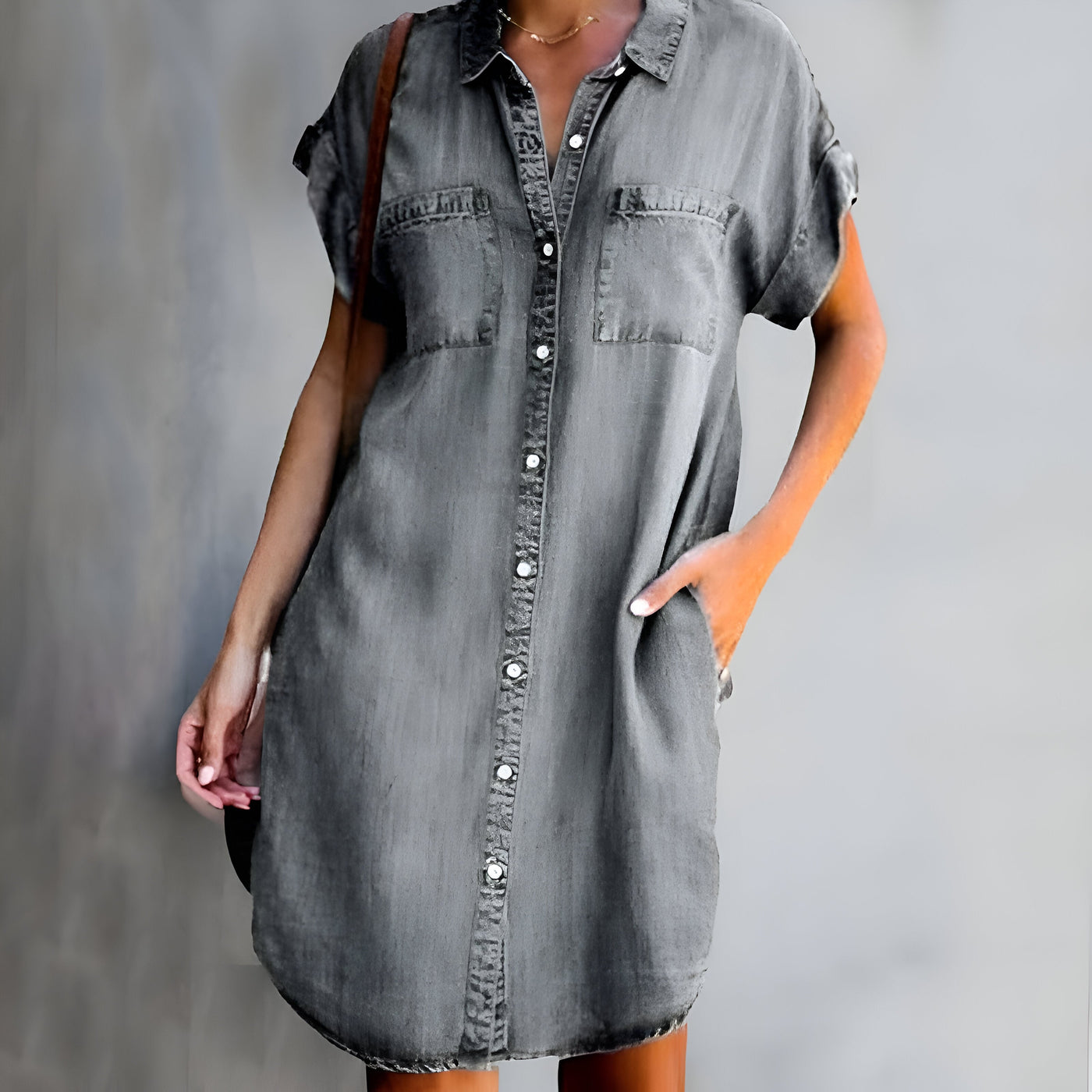 Diane™ | Casual Dress with Buttons