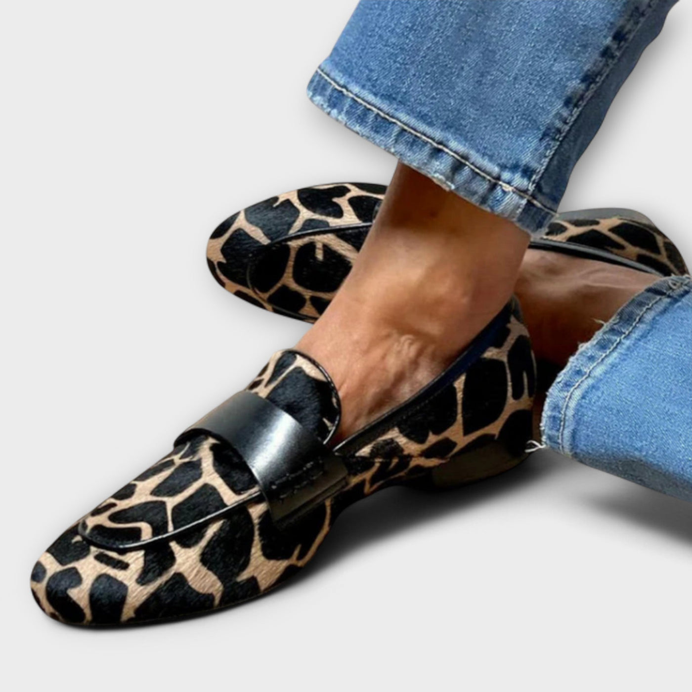 Leonie - Orthopedic Leopard Moccasin