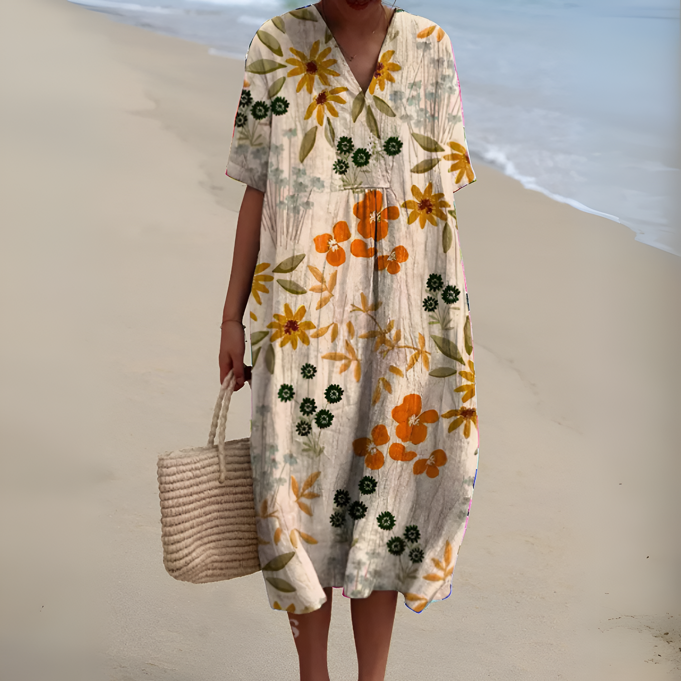 Nicole™ | Summer Dress with Flowers