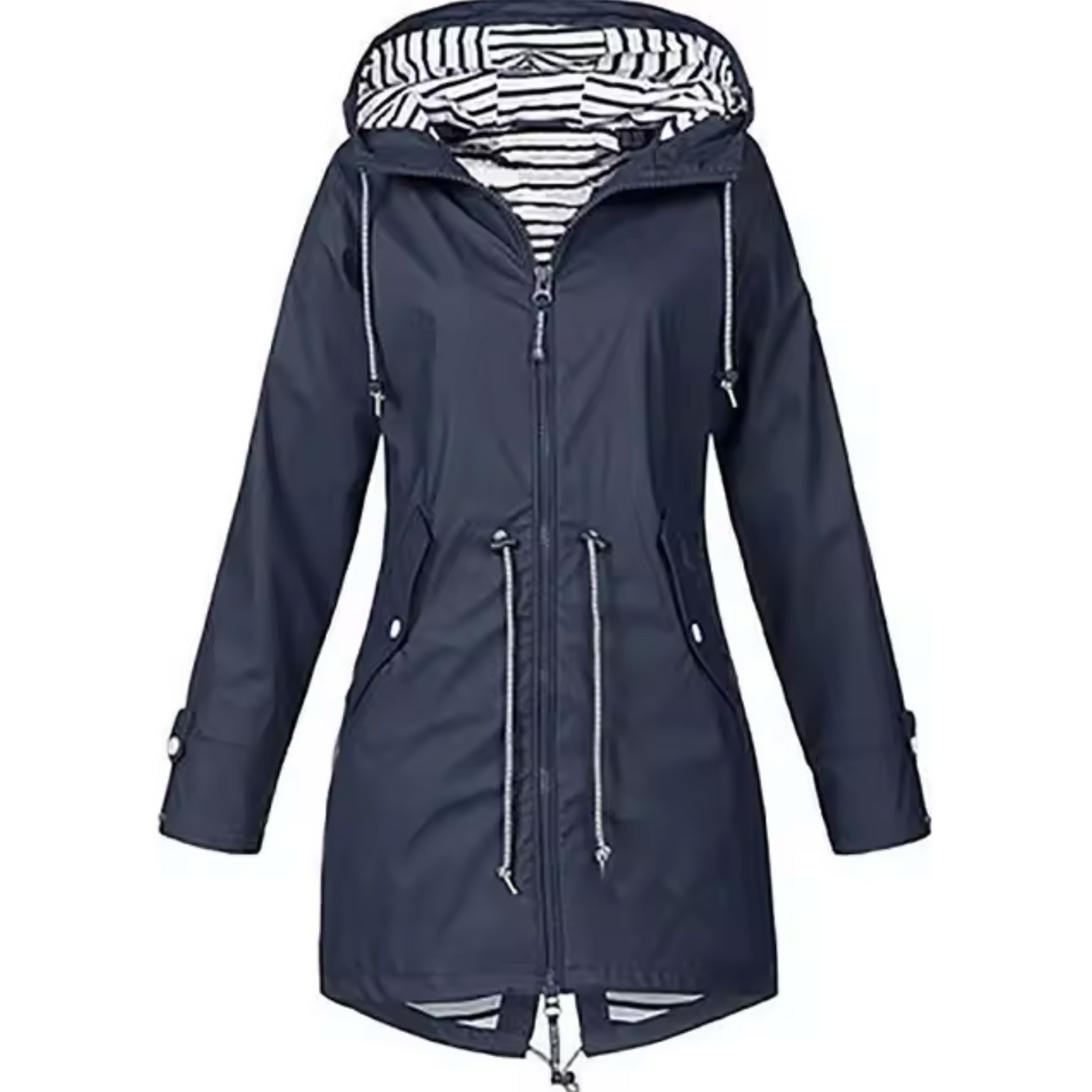 Sofia™ | Parka with Striped Lining and Drawstring
