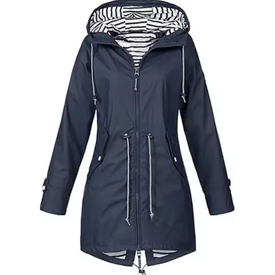 Sofia™ | Parka with Striped Lining and Drawstring