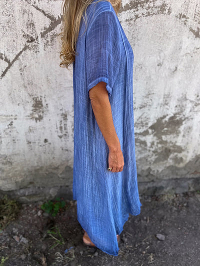 Relaxed V-Neck Dress