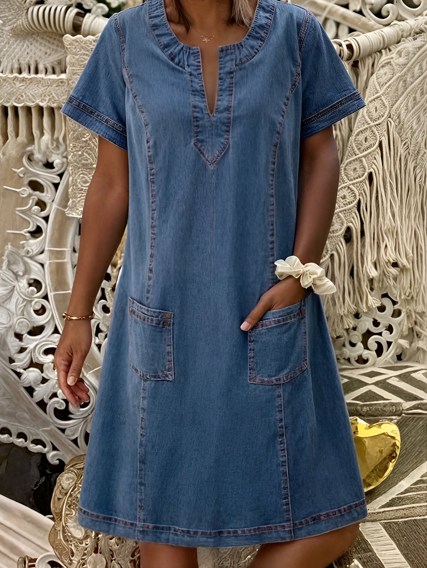 Anouk™ | Relaxed Denim Dress