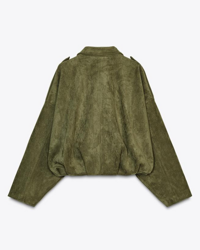 Mette™ | Suede Bomber Jacket