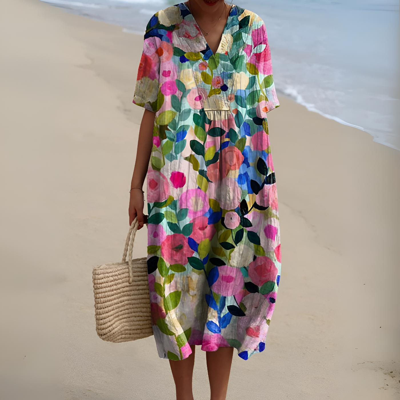 Nicole™ | Summer Dress with Flowers