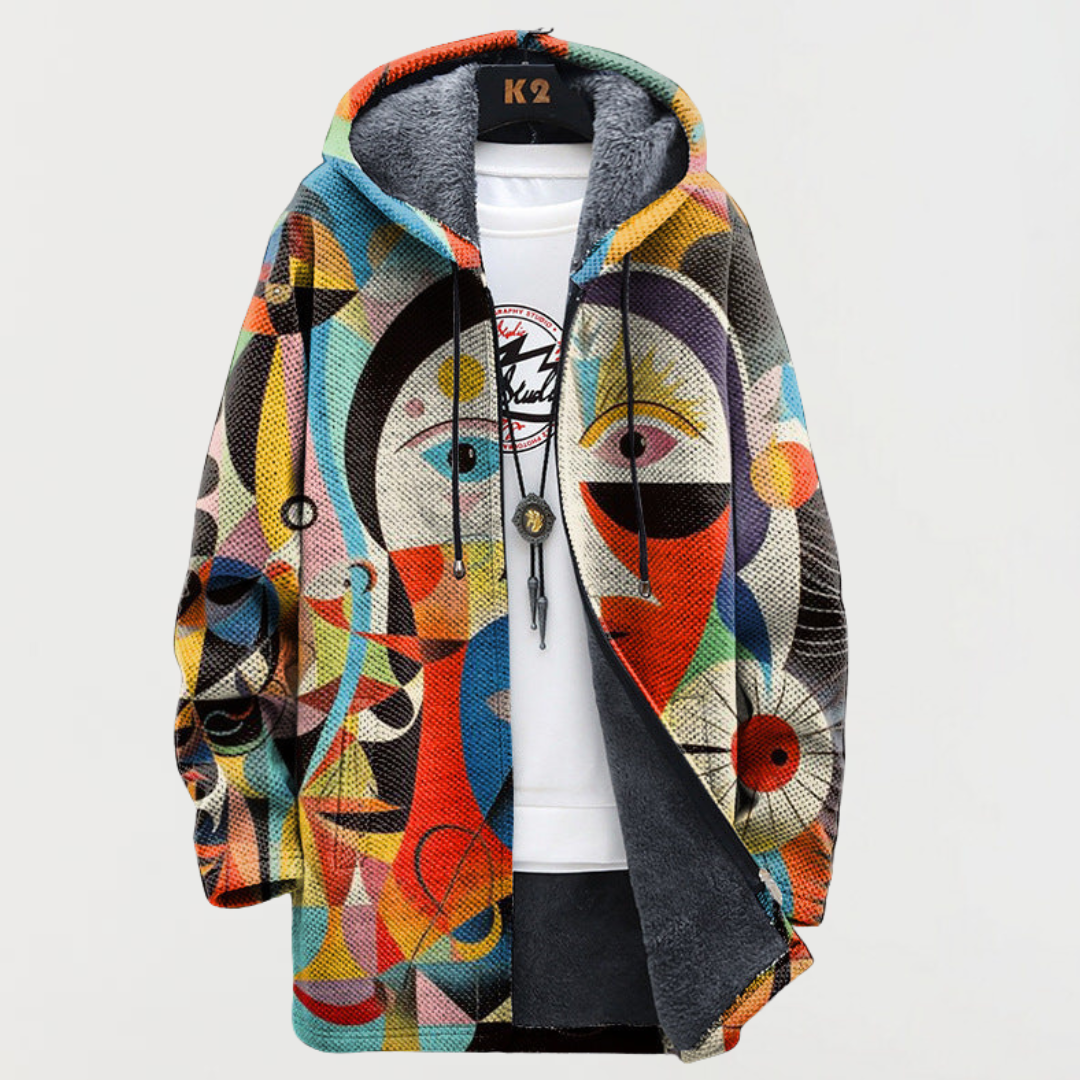 Mira | Hoodie with Abstract Art