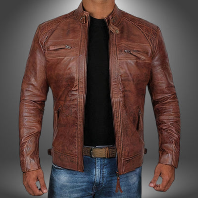 David | Men's Handcrafted Leather Jacket