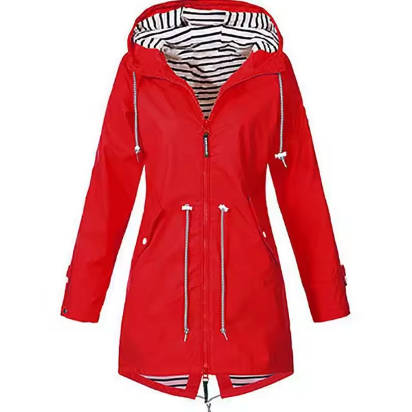 Sofia™ | Parka with Striped Lining and Drawstring