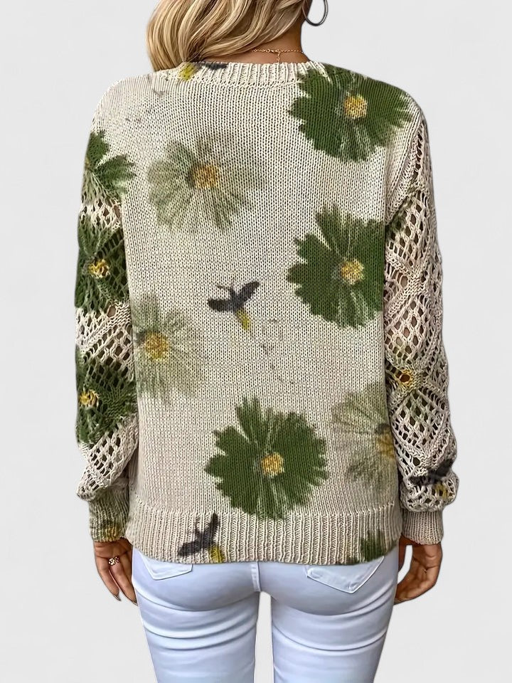 Alma | Elegant Sweater with Floral Design