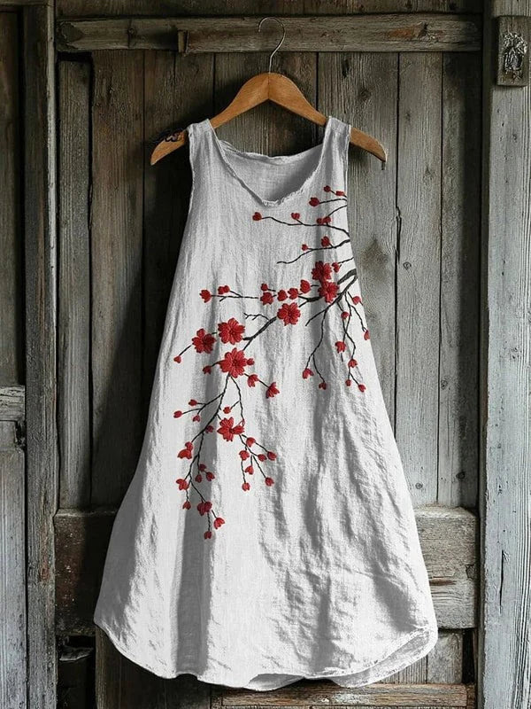 Alma – Cherry Blossom Pattern Dress