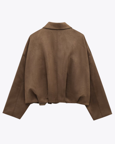 Mette™ | Suede Bomber Jacket