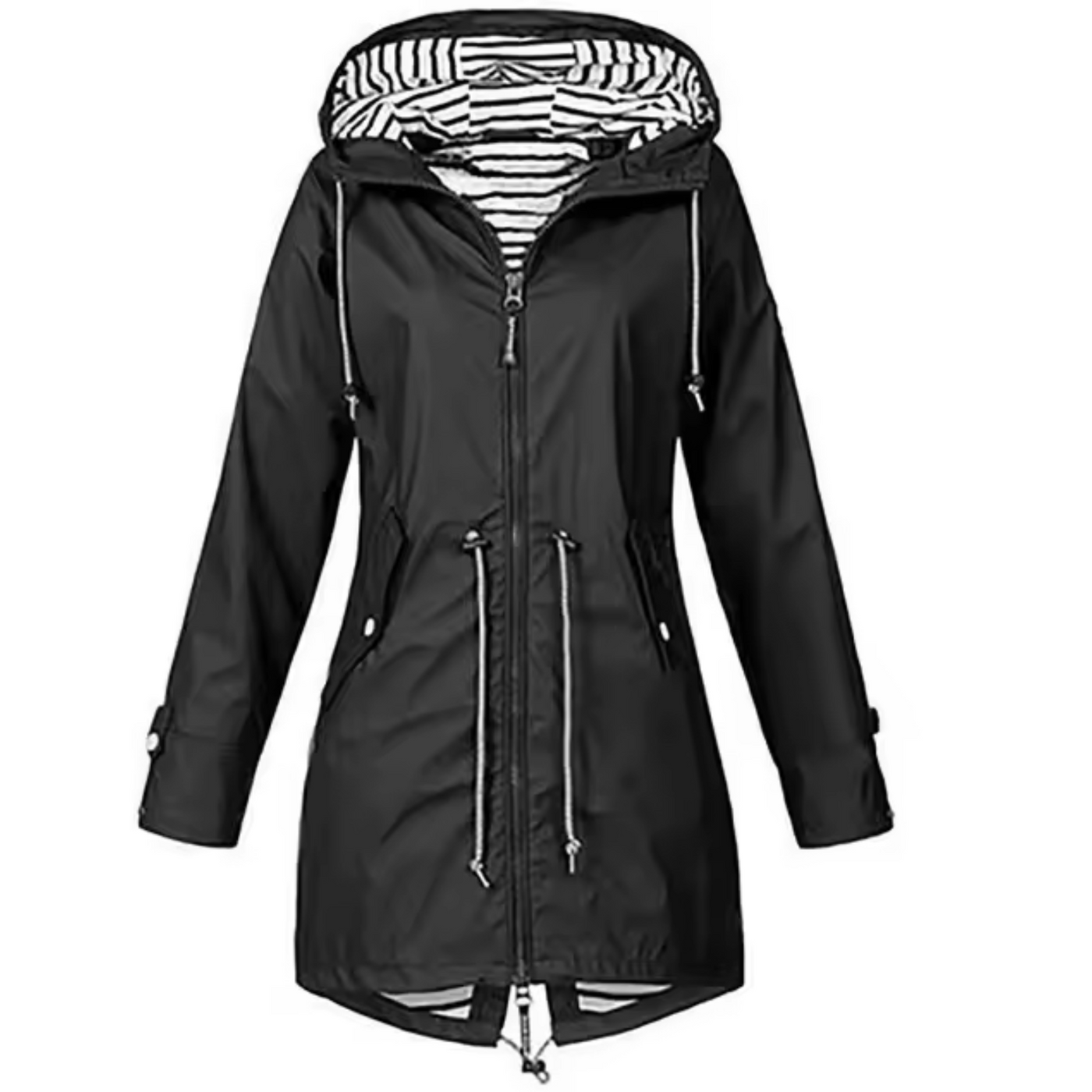 Sofia™ | Parka with Striped Lining and Drawstring