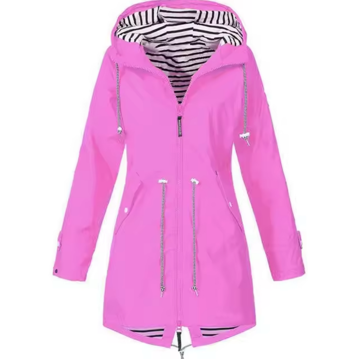 Sofia™ | Parka with Striped Lining and Drawstring