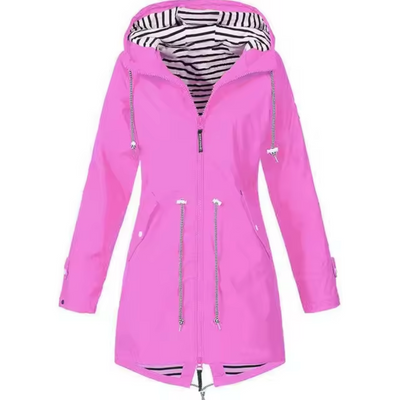Sofia™ | Parka with Striped Lining and Drawstring