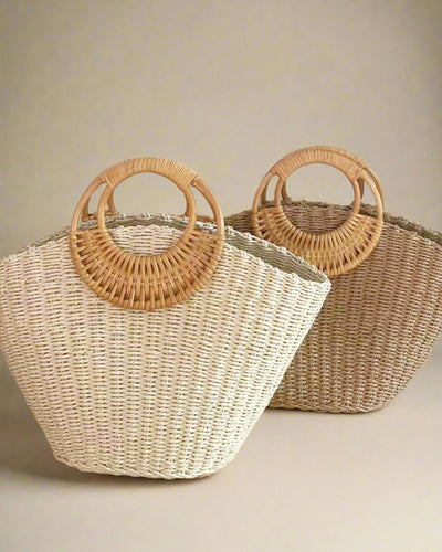 Lysa Bag | Classic Straw Woven with Elegant Shape