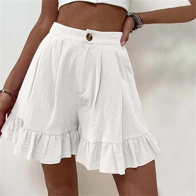 Kissha™ - Wide Shorts with Ruffle Edges