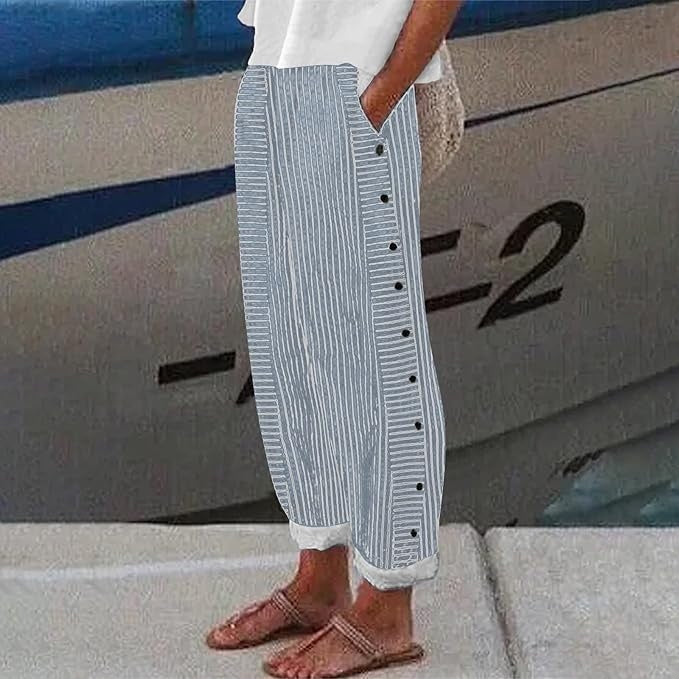 Sera™ - Drawstring and Button Pants