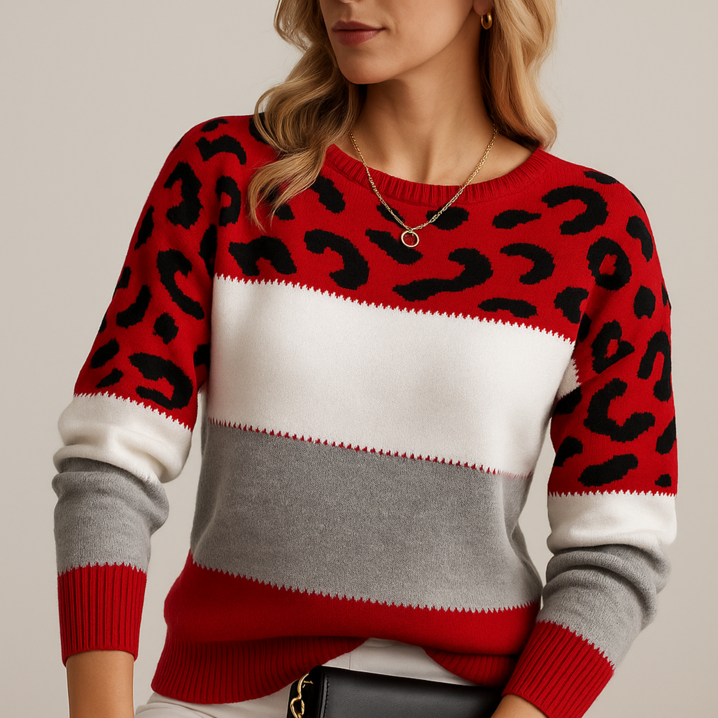 Leopard Elegance Sweater
