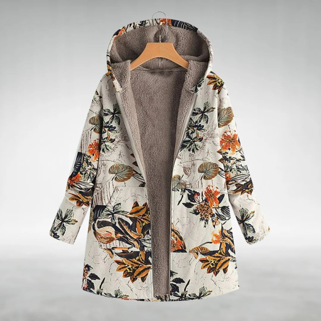 Sofia™ | Stylish Floral Fleece Jacket