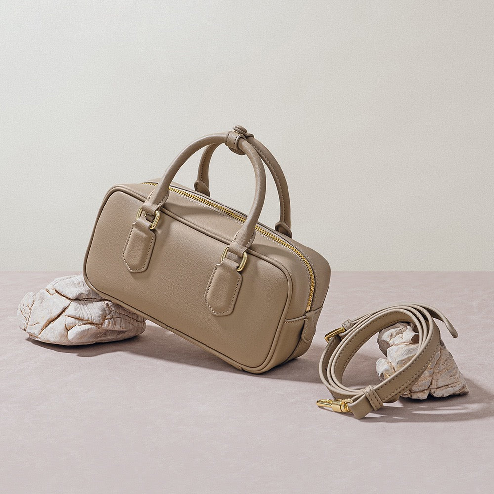 Vintage Crossbody Bag Made of Genuine Leather