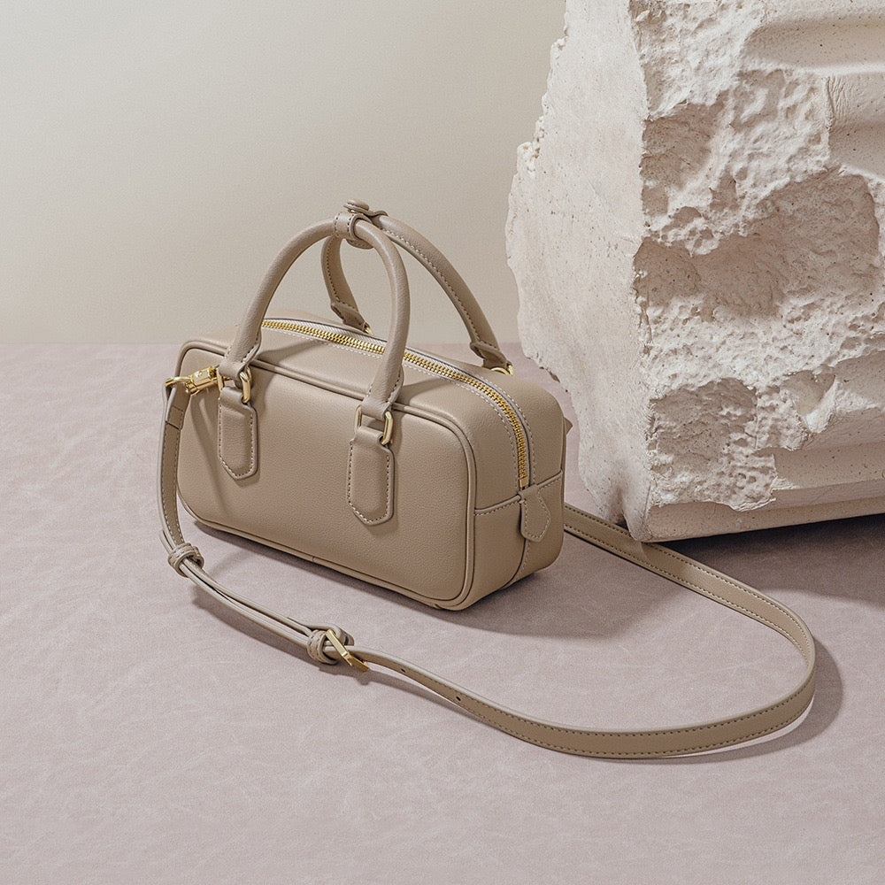 Vintage Crossbody Bag Made of Genuine Leather