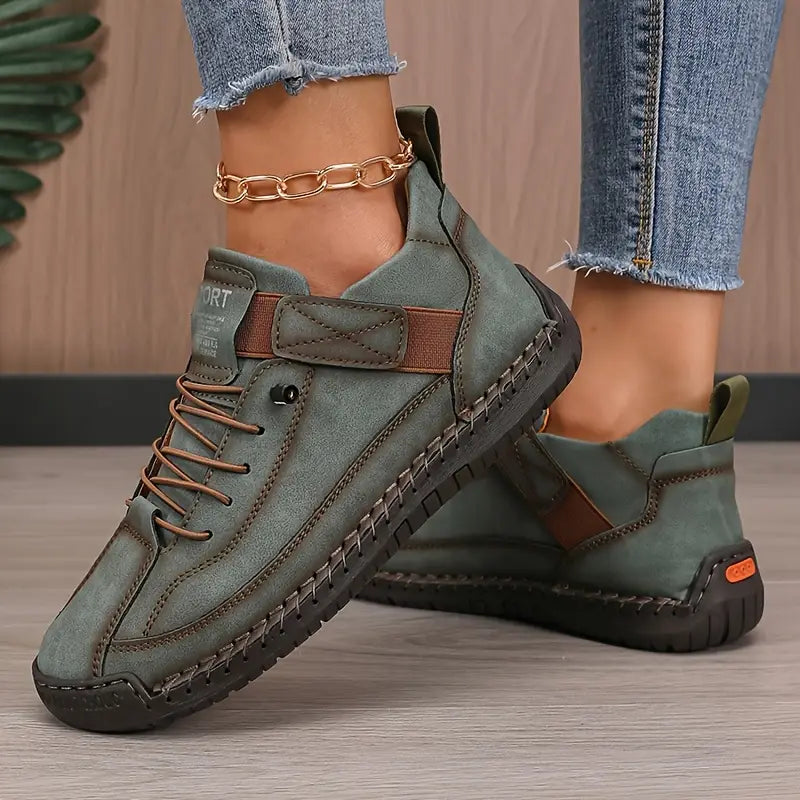 Sophie™ | Dark Green Comfort Hiking Shoes