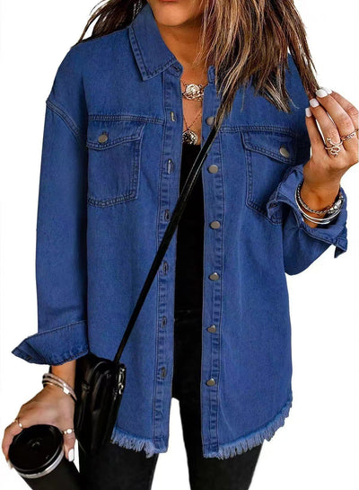 Sofia™ | Timeless Denim Shirt Jacket