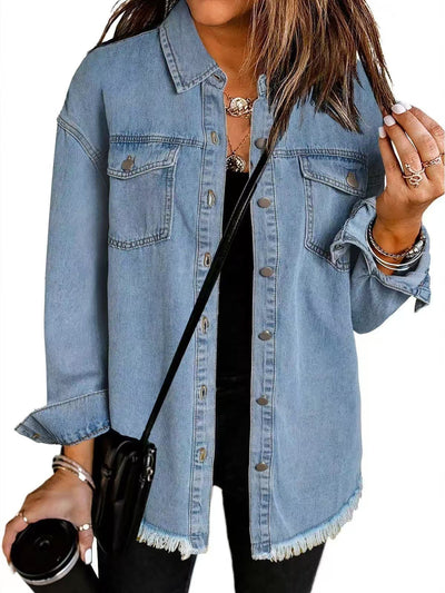 Sofia™ | Timeless Denim Shirt Jacket