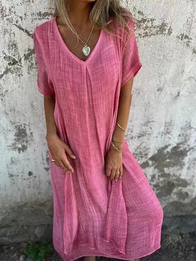 Relaxed V-Neck Dress