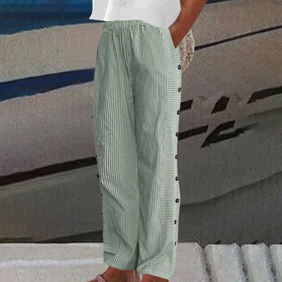 Sera™ - Drawstring and Button Pants
