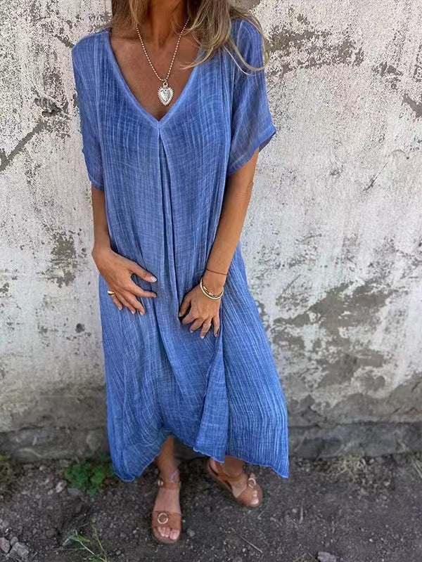 Relaxed V-Neck Dress