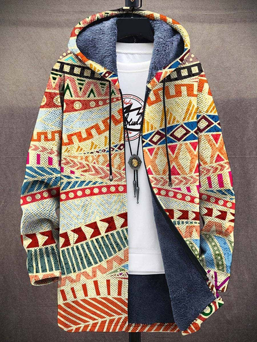 Fabian | Hooded Jacket with Boho Pattern