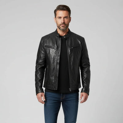 Carlos | Elegant Leather Jacket