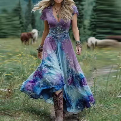 Celestine | Customized and Flowing Floral Dress