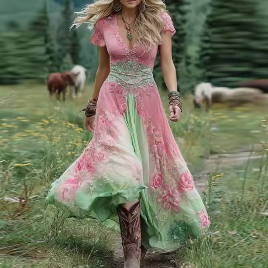 Celestine | Customized and Flowing Floral Dress