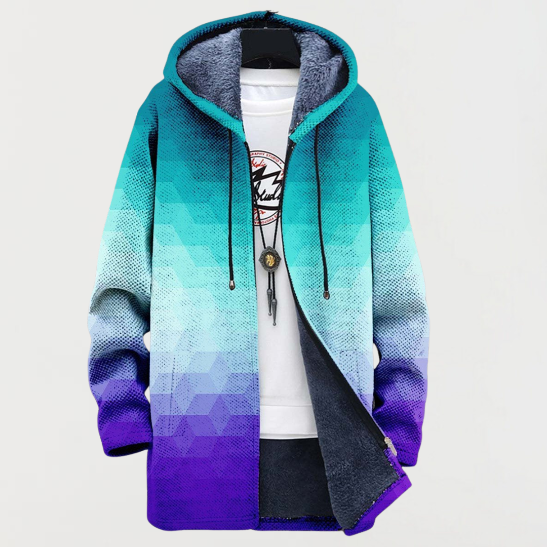 Ava | Hexagon Gradient Hoodie